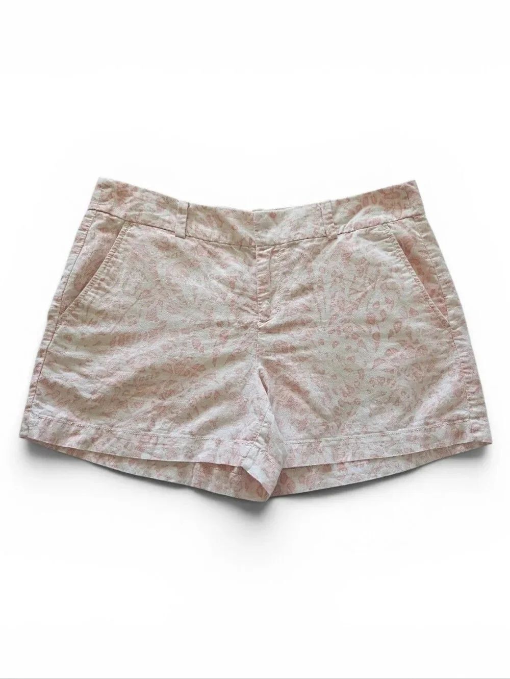 LOFT Linen Blend Lightweight Bermuda Shorts Size 4